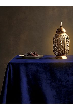 رومیزی زرد پلی استر Perle - کد 356431294