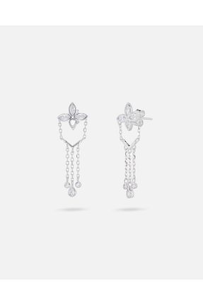 گوشواره نقره سفید زنانه 925 عیار MEKS JEWELS - کد 904509851