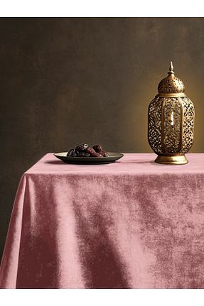 رومیزی صورتی پلی استر Perle - کد 356366278