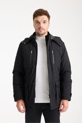 کاپشن مشکی مردانه رگولار Dynamo - کد 900624664