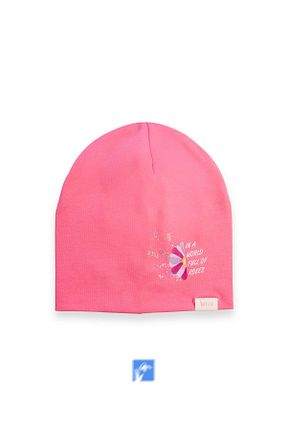 کلاه پشمی صورتی بچه گانه پنبه ای Kardelen Butik Denizli - کد 904512731