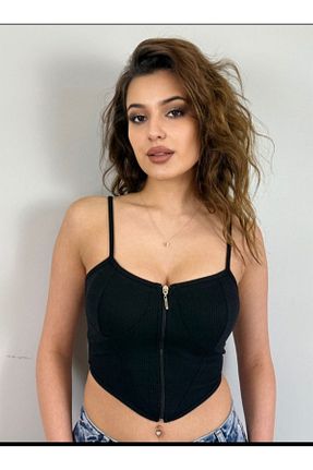 بلوز مشکی زنانه ساده Renginbutik - کد 904534971