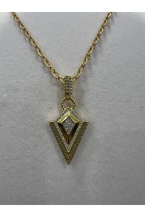 گردنبند استیل ( فولاد ) زرد زنانه استیل (فولاد) Store - کد 904459405