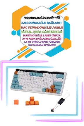 کیبورد گیمر سفید GAMİNGTECH - کد 857938540