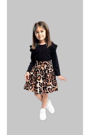 ست بالاتنه و پائین تنه مشکی بچه گانه بافتنی cacakids - کد 905798542