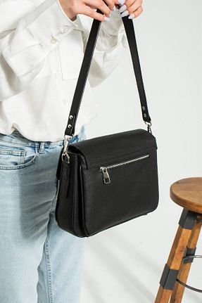 کیف دوشی مشکی زنانه چرم مصنوعی Just Polo - کد 904567326