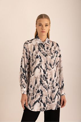 تونیک طوسی بافتنی Aker - کد 904594218