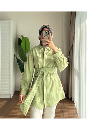پیراهن حجاب سبز زنانه رگولار MOONSC - کد 904622424