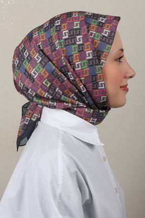 دستمال گردن زرشکی پنبه ای Eşarppark - کد 904624020