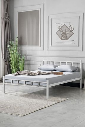 چارچوب تخت سفید فلزی EVGER HOME - کد 151369544