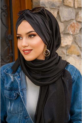کلاه شنای حجاب مشکی زنانه Aişe Tesettür - کد 753044385