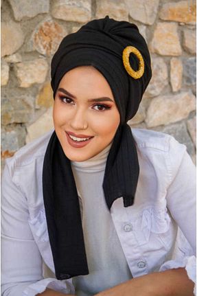 کلاه شنای حجاب مشکی زنانه Aişe Tesettür - کد 774372909