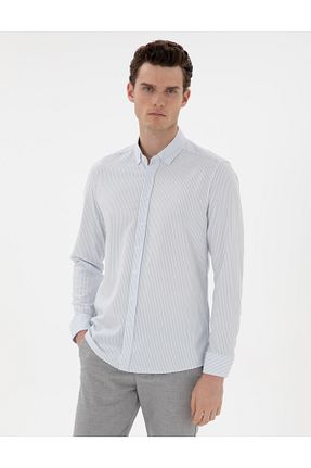 پیراهن آبی مردانه اسلیم فیت Pierre Cardin - کد 904639656