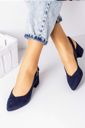 کفش پاشنه بلند کلاسیک سرمه ای زنانه چرم مصنوعی LAL SHOES & BAGS - کد 47602287
