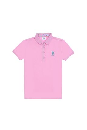 پولوشرت صورتی بچه گانه پنبه ای U.S. Polo Assn. - کد 906011667