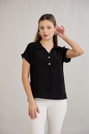 بلوز مشکی زنانه ساده HOFY - کد 904629286