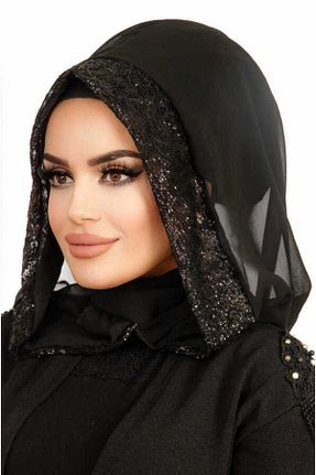 کلاه شنای حجاب مشکی زنانه Aişe Tesettür - کد 680414824