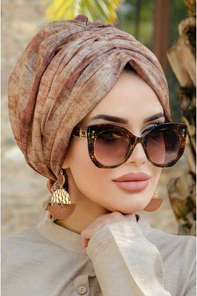 کلاه شنای حجاب قهوه ای زنانه Aişe Tesettür - کد 91445961
