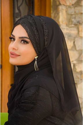 شال رنگی زنانه پلی استر Aişe Tesettür - کد 47385034