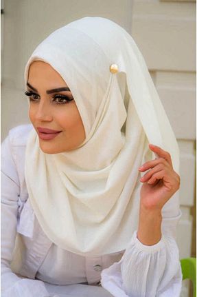 کلاه شنای حجاب سفید زنانه Aişe Tesettür - کد 685318018
