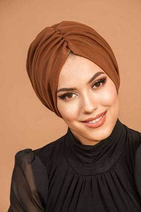 کلاه شنای حجاب قهوه ای زنانه Aişe Tesettür - کد 783375084