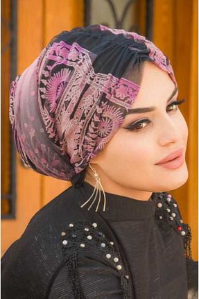کلاه شنای حجاب صورتی زنانه Aişe Tesettür - کد 680421488