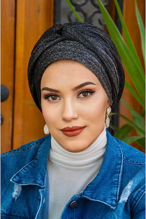 شال مشکی زنانه Aişe Tesettür - کد 827150266