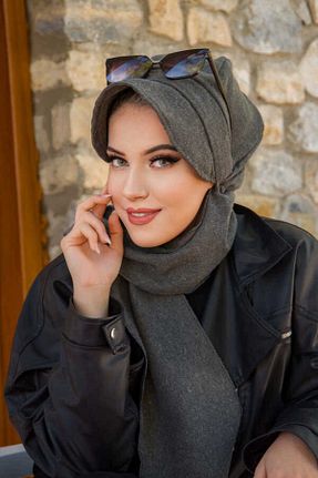 کلاه خاکی زنانه پشمی Aişe Tesettür - کد 680399460