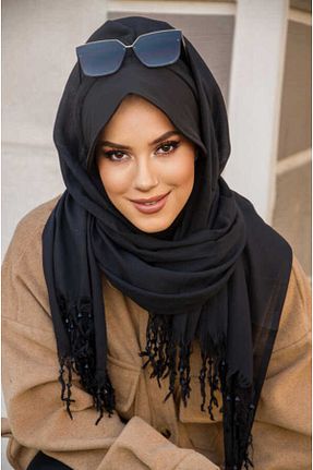 کلاه شنای حجاب مشکی زنانه Aişe Tesettür - کد 273680006