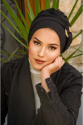 کلاه شنای حجاب مشکی زنانه Aişe Tesettür - کد 827107973