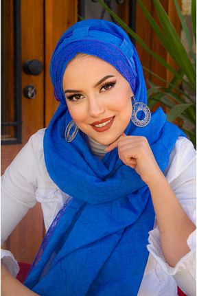 کلاه شنای حجاب سرمه ای زنانه Aişe Tesettür - کد 681062281