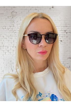 عینک آفتابی قهوه ای زنانه 50 BLACK - کد 904641896