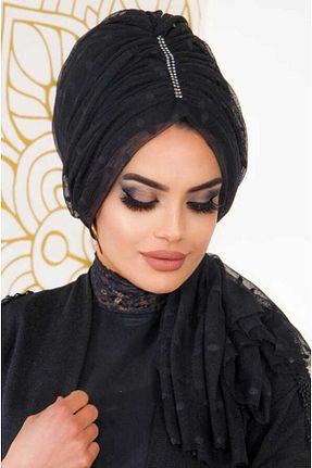 کلاه شنای حجاب مشکی زنانه Aişe Tesettür - کد 745468327