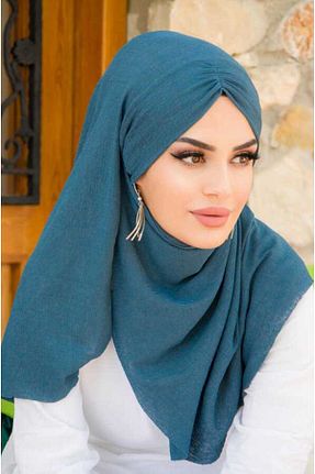 کلاه شنای حجاب آبی زنانه Aişe Tesettür - کد 681632562