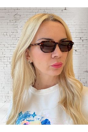 عینک آفتابی قهوه ای زنانه 46 BLACK - کد 904640032