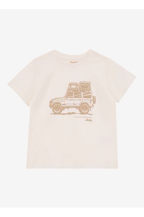 تیشرت نباتی بچه گانه یقه دوچرخه Jeep - کد 904642180