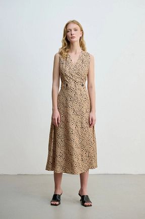 لباس قهوه ای زنانه بافتنی Gusto - کد 904643478