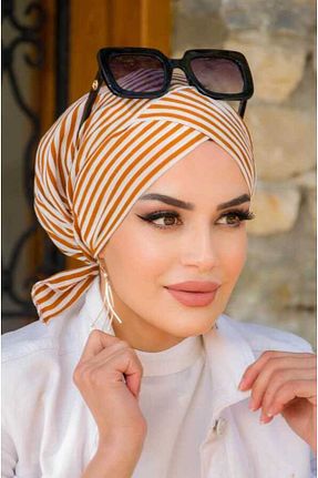 روسری قهوه ای Aişe Tesettür - کد 734414371