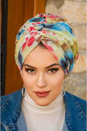 کلاه شنای حجاب رنگی زنانه Aişe Tesettür - کد 827149307