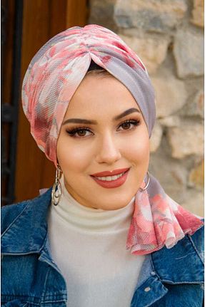 کلاه شنای حجاب صورتی زنانه Aişe Tesettür - کد 680402188