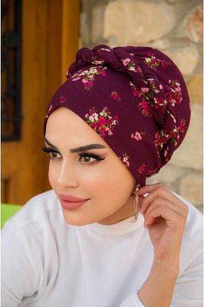 کلاه شنای حجاب بنفش زنانه Aişe Tesettür - کد 681058585