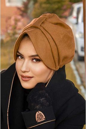 کلاه زرد زنانه پشمی Aişe Tesettür - کد 777315545