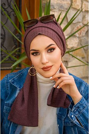 کلاه شنای حجاب صورتی زنانه Aişe Tesettür - کد 813004892