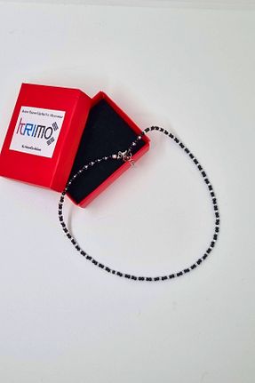 گردنبند جواهر مشکی زنانه منجق KRIMO - کد 904669122
