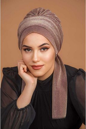 شال متالیک زنانه پنبه پلی استر Aişe Tesettür - کد 815622312