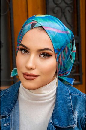 شال صورتی زنانه پنبه پلی استر Aişe Tesettür - کد 815622604