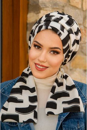 کلاه شنای حجاب مشکی زنانه Aişe Tesettür - کد 753038031