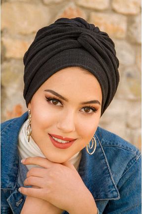 کلاه شنای حجاب مشکی زنانه Aişe Tesettür - کد 807546057