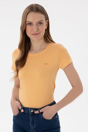 تیشرت قهوه ای زنانه Fitted U.S. Polo Assn. - کد 904665800