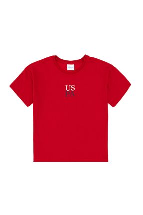 تیشرت قرمز بچه گانه اورسایز U.S. Polo Assn. - کد 904686779
